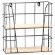 Hand-made Iron Wall Vintage Industrial Style Simple Furniture Double Wall Shelf