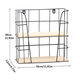 Hand-made Iron Wall Vintage Industrial Style Simple Furniture Double Wall Shelf Hand-made Iron Wall Vintage Industrial Style Simple Furniture Double Wall Shelf