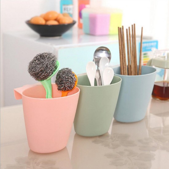 Hanging Suction Cup Storage Barrel Bathroom Electric Toothbrush Cosmetic Storage Box