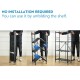 Installation-free Folding Kitchen Racks Floor-to-ceiling Multi-layer Kitchen Storage Racks Movable Racks Installation-free Folding Kitchen Racks Floor-to-ceiling Multi-layer Kitchen Storage Racks Movable Racks
