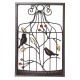 Jeweled Birds Tree Birdcage Sculpture Iron Wrought Hanging Wall Art Decorations Framed Jeweled Birds Tree Birdcage Sculpture Iron Wrought Hanging Wall Art Decorations Framed