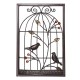 Jeweled Birds Tree Birdcage Sculpture Iron Wrought Hanging Wall Art Decorations Framed Jeweled Birds Tree Birdcage Sculpture Iron Wrought Hanging Wall Art Decorations Framed