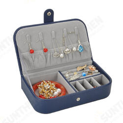 Pattern Jewelry Box Leather Earrings Storage Cases For Girl Portable Monolayer Jewelry Organize Travel Casket Pattern Jewelry Box Leather Earrings Storage Cases For Girl Portable Monolayer Jewelry Organize Travel Casket