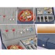 Pattern Jewelry Box Leather Earrings Storage Cases For Girl Portable Monolayer Jewelry Organize Travel Casket