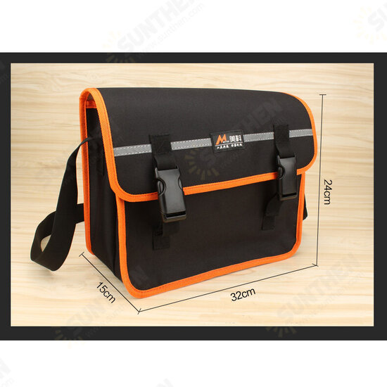 Multi-functional Thick Canvas Large Size Wear-Resistant One-Shoulder Electrician Only Maintenance Tool Bag Kit