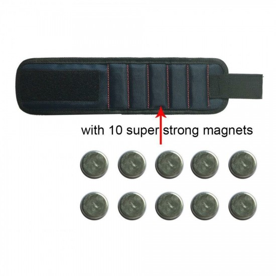 Magnetic Wristband Toolkit Belt Screw Scissor Holder Tool Storage Wrist Quality Auto Repair Carpenter Electrician Belt Tool