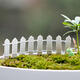 Miniature Small Wood Fence DIY Fairy Garden Micro Dollhouse Plant Pot Decorations Bonsai Terrarium Ornament