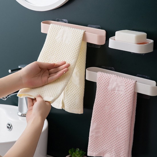 Multi-Function Kitchen Racks Without Punching Towel Rag Plastic Wrap Storage Rack Pot Cover Rack
