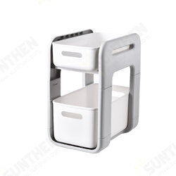 Multifunctional Drawer Storage Rack Kitchen Supplies Multi Floor Shelf Bathroom Trolley Storage Rack