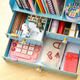 Office Supplies Desktop Storage Box Drawer Type Book Stand Creative Bookshelf Documents and Materials Rack Stationery Shelf Desktop Organizer