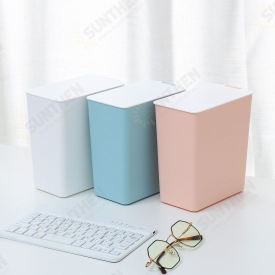 Office Table Sundries Storage Container Waste Bins Mini Trash Can Desktop Bucket Office Table Sundries Storage Container Waste Bins Mini Trash Can Desktop Bucket