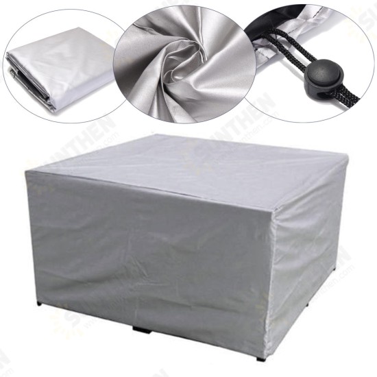 Patio Garden Waterproof Furniture Cover Set UV Rain Shelter Protector