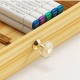 Pen Holder Wooden Pencil Storage Holder Study Home Office Case Rack Drawer
