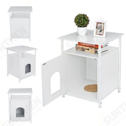 Pet Cat /Dog Puppy Box Cat Enclosed Litter Side with Table Furniture Box House Pet Cat /Dog Puppy Box Cat Enclosed Litter Side with Table Furniture Box House