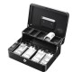 Portable Cash Box Deposit Slot Lockable Money Coins Petty Metal Case with 2 Keys