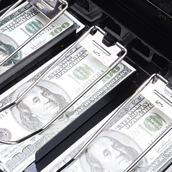Portable Cash Box Deposit Slot Lockable Money Coins Petty Metal Case with 2 Keys Portable Cash Box Deposit Slot Lockable Money Coins Petty Metal Case with 2 Keys