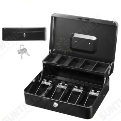 Portable Cash Box Deposit Slot Lockable Money Coins Petty Metal Case with 2 Keys Portable Cash Box Deposit Slot Lockable Money Coins Petty Metal Case with 2 Keys