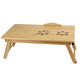 Portable Deluxe Bamboo Laptop Bed Desk Table Foldable Workstation Tray Lap