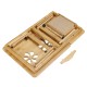 Portable Deluxe Bamboo Laptop Bed Desk Table Foldable Workstation Tray Lap