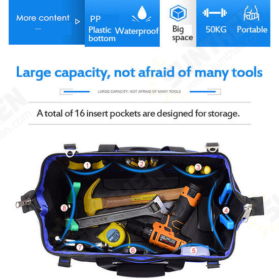 Portable Electric Tool Bag Multifunctional Maintenance Storage Bag Portable Electric Tool Bag Multifunctional Maintenance Storage Bag