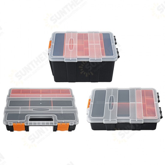 Portable Parts Box Screw Storage Box Metal Parts Hardware Tool Screwdriver Auto Repair Plastic Tool Box