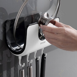 Pot Cover Pan Lid Storage Rack Holder Wall Mount Organizer Kitchen Cabinet Door Pot Cover Pan Lid Storage Rack Holder Wall Mount Organizer Kitchen Cabinet Door