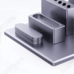 Aluminium Alloy Storage Box Screwdrivers Tweezers Screw Magnetic Storage Rack Multi-function Mobile Phone Repair Storage Tool Aluminium Alloy Storage Box Screwdrivers Tweezers Screw Magnetic Storage Rack Multi-function Mobile Phone Repair Storage Tool