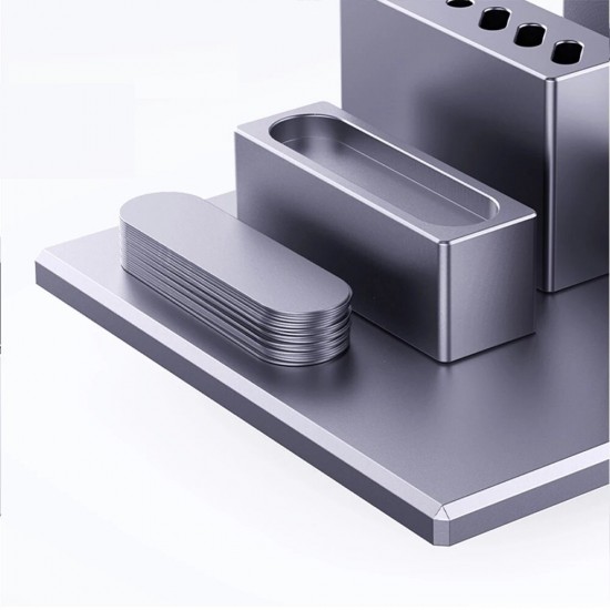 Aluminium Alloy Storage Box Screwdrivers Tweezers Screw Magnetic Storage Rack Multi-function Mobile Phone Repair Storage Tool