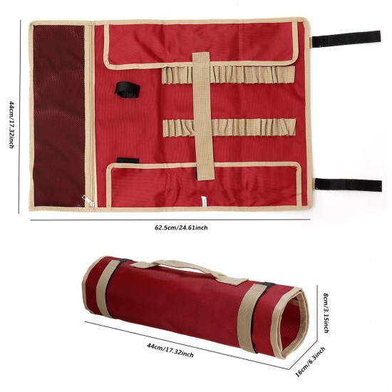 Red Portable Outdoor Camping Nail Work Tool Bag Storage Pocket Poucch Handbag Tool Bags