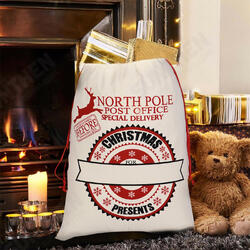 Santa Sack Canvas Bag Party Christmas Candy Bags Xmas Decorations for Kids Gift Santa Sack Canvas Bag Party Christmas Candy Bags Xmas Decorations for Kids Gift