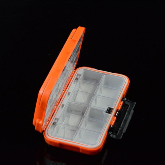 Sealed Waterproof Fishing Tackle Tray ABS Plastic Fishing Accessories Box Swivel Snap Lure Parts Storage Box