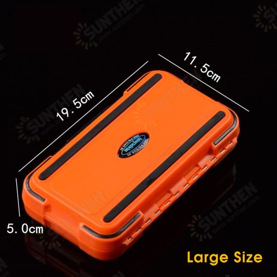 Sealed Waterproof Fishing Tackle Tray ABS Plastic Fishing Accessories Box Swivel Snap Lure Parts Storage Box