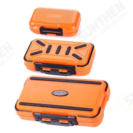 Sealed Waterproof Fishing Tackle Tray ABS Plastic Fishing Accessories Box Swivel Snap Lure Parts Storage Box