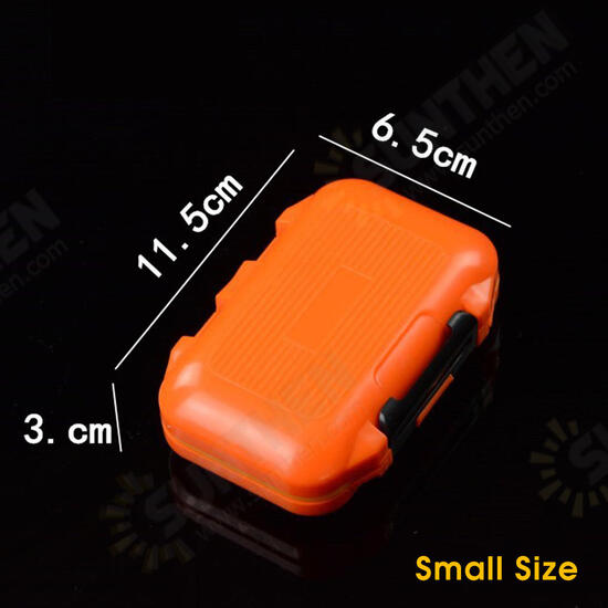 Sealed Waterproof Fishing Tackle Tray ABS Plastic Fishing Accessories Box Swivel Snap Lure Parts Storage Box