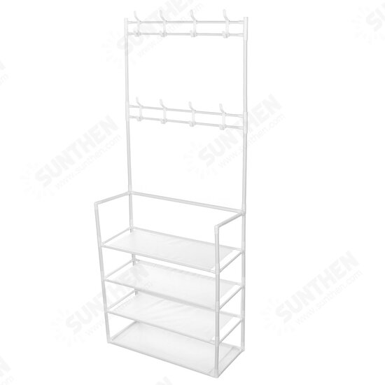 Simple Coat Rack and Shoe Rack Integrated Household Living Room Hanging Bag Clothes Rack Floor Rack Hallway Storage Rack Simple Coat Rack and Shoe Rack Integrated Household Living Room Hanging Bag Clothes Rack Floor Rack Hallway Storage Rack