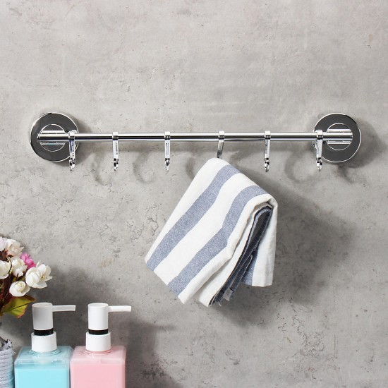Stainless Steel Suction Cup Hanger Hooks Kitchen Rack Clothes Hanging Holders Home Hooks