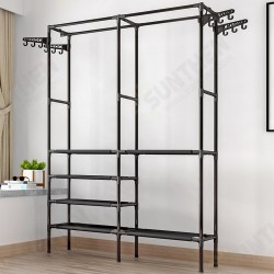 Standing Landing Wardrobe Protable Hanger Holder Durable Clothes Organizer Household Clothes Rack Shelf Rack