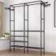 Standing Landing Wardrobe Protable Hanger Holder Durable Clothes Organizer Household Clothes Rack Shelf Rack