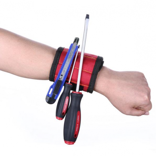 Strong Magnetic Wristbands Work Receive Armband Adsorption Screw Repair Tools