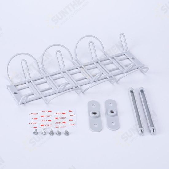 Table Bottom Power Cord Tow Board Compartment Hanging Storage Baskets Layered Rack Plug-in Board Storage Shelf Rack