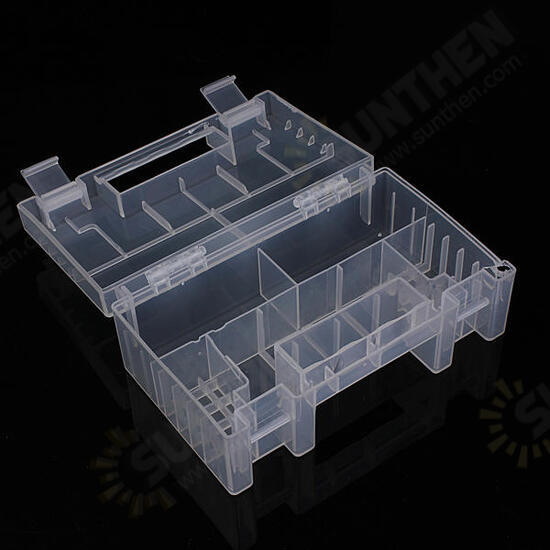 Translucent Hard Plastic Case Holder Storage Box for AA AAA C battery