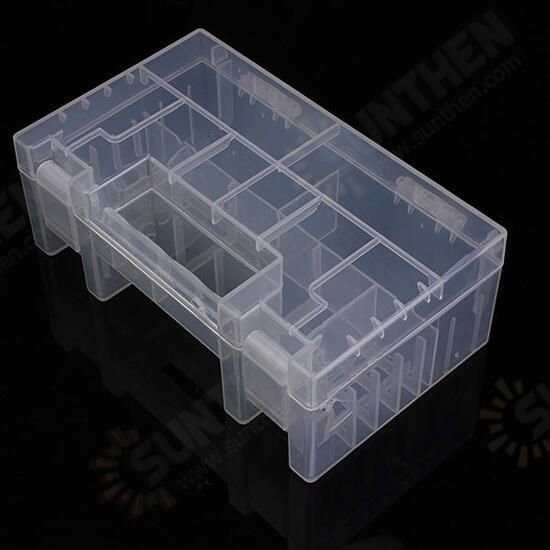 Translucent Hard Plastic Case Holder Storage Box for AA AAA C battery