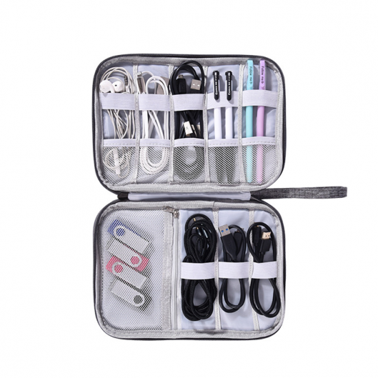 Travel Digital Storage Bag Closet Organizer Case for Headphones Storage Bag Portable Zipper Charger Data Cable USB Cosmetics