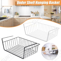 Under Shelf Storage Hanging Rack Kitchen Holder Basket Table Cabinet Organizer