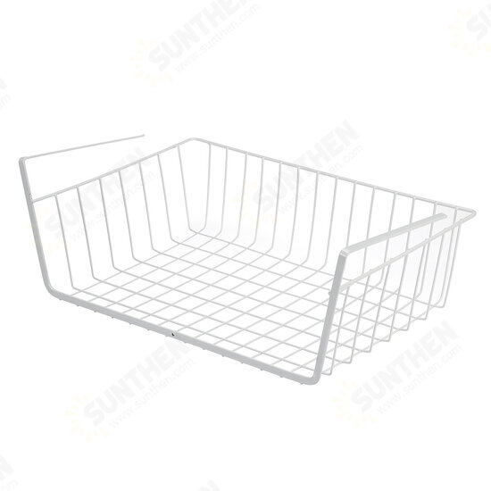 Under Shelf Storage Hanging Rack Kitchen Holder Basket Table Cabinet Organizer