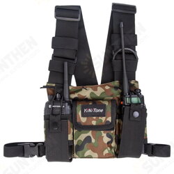 Walkie-talkie Tactical Chest Bag Military Field Outdoor Tactical Walkie Talkie Holster Storage Bag