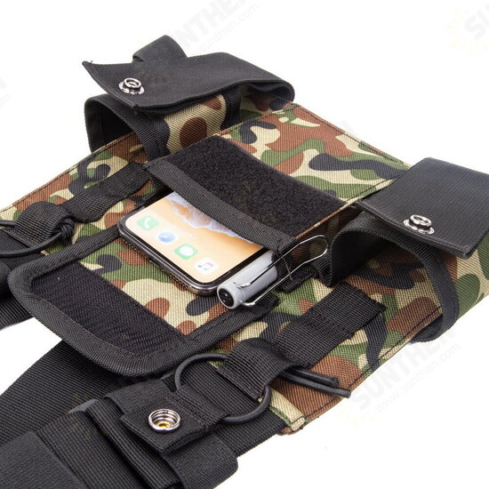 Walkie-talkie Tactical Chest Bag Military Field Outdoor Tactical Walkie Talkie Holster Storage Bag