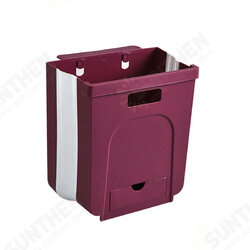 Wall Mounted Folding Waste Bin Kitchen Cabinet Door Hanging Trash Can Bin Wall Mounted Folding Waste Bin Kitchen Cabinet Door Hanging Trash Can Bin