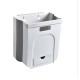 Wall Mounted Folding Waste Bin Kitchen Cabinet Door Hanging Trash Can Bin