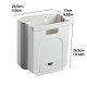 Wall Mounted Folding Waste Bin Kitchen Cabinet Door Hanging Trash Can Bin